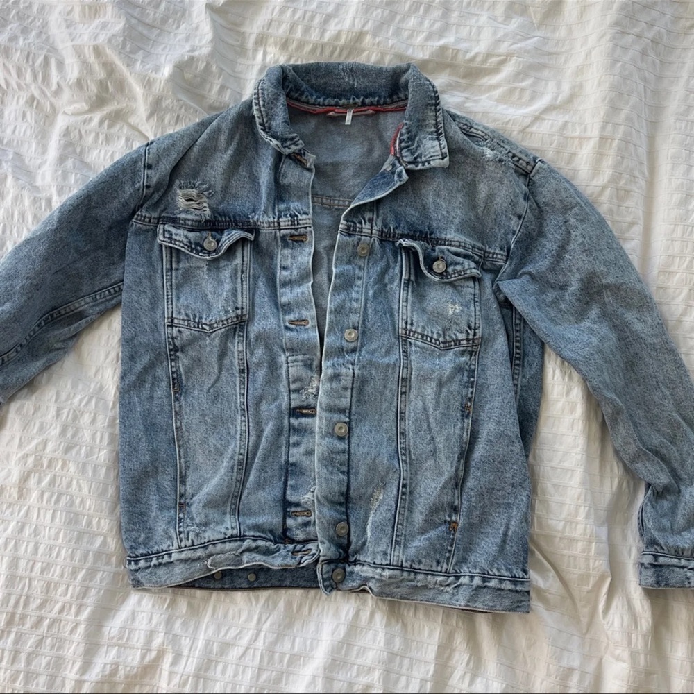Free People Ramona denim trucker jacket